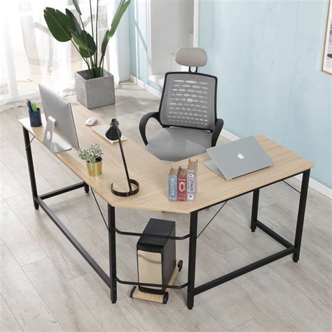 l shaped bracket solid metal office desk|l-shaped metal writing desk.